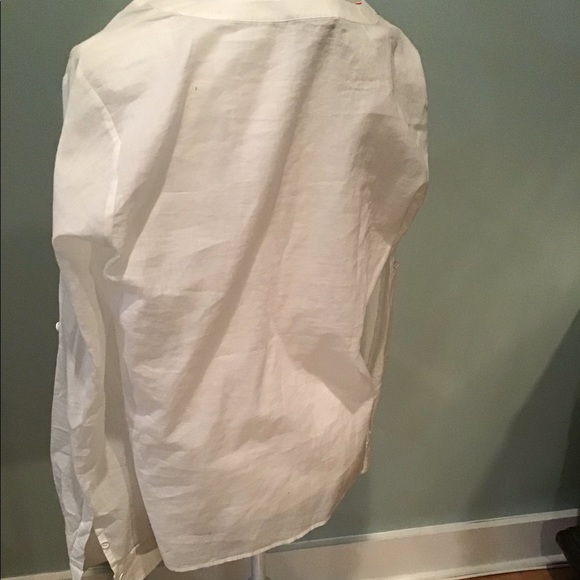 NWOT Vineyard Vines large white blouse - Picture 3 of 3